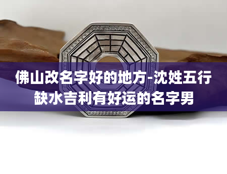 佛山改名字好的地方-沈姓五行缺水吉利有好运的名字男
