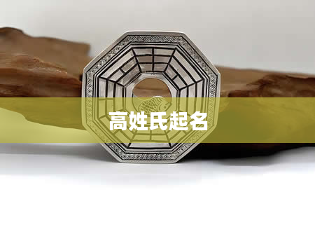 高姓氏起名