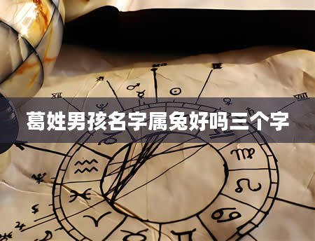 葛姓男孩名字属兔好吗三个字