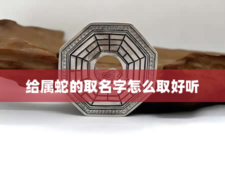 给属蛇的取名字怎么取好听