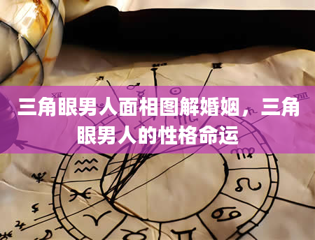 三角眼男人面相图解婚姻，三角眼男人的性格命运