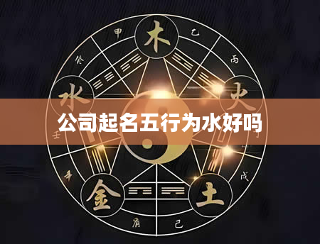 公司起名五行为水好吗