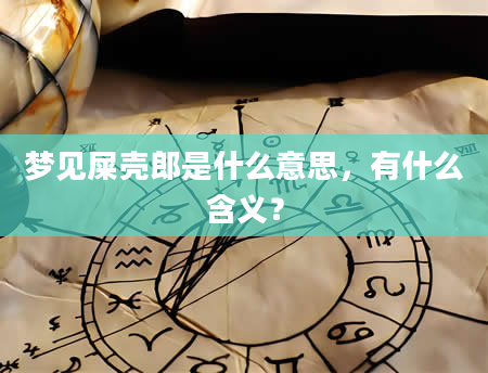 梦见屎壳郎是什么意思，有什么含义？