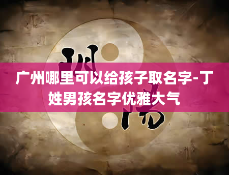 广州哪里可以给孩子取名字-丁姓男孩名字优雅大气