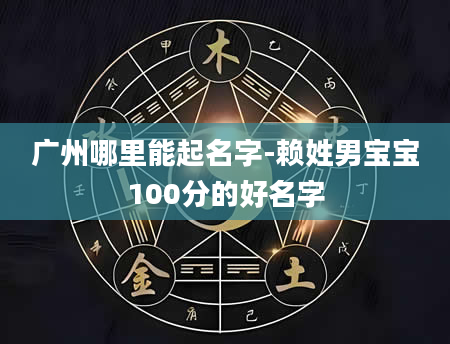 广州哪里能起名字-赖姓男宝宝100分的好名字