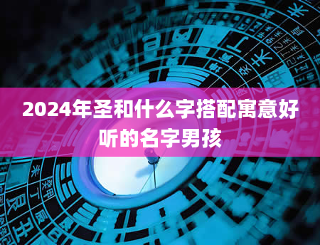 2024年圣和什么字搭配寓意好听的名字男孩