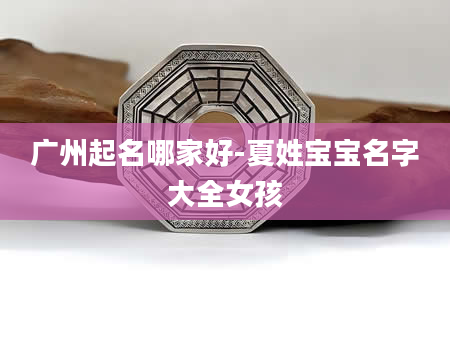 广州起名哪家好-夏姓宝宝名字大全女孩