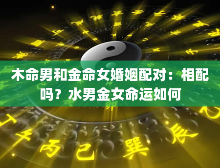 木命男和金命女婚姻配对：相配吗？水男金女命运如何