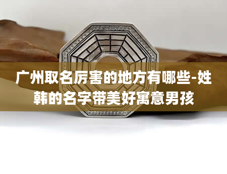 广州取名厉害的地方有哪些-姓韩的名字带美好寓意男孩