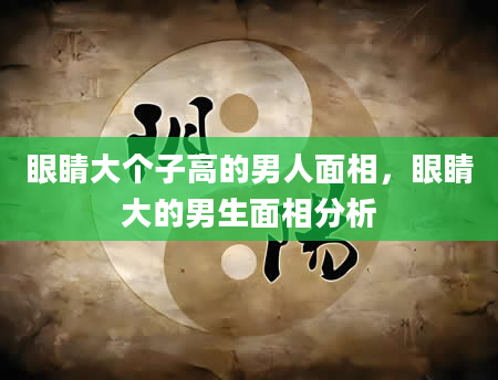 眼睛大个子高的男人面相，眼睛大的男生面相分析