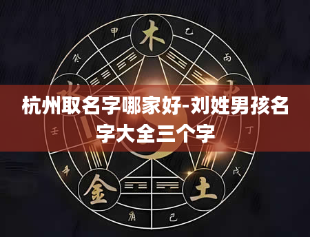 杭州取名字哪家好-刘姓男孩名字大全三个字