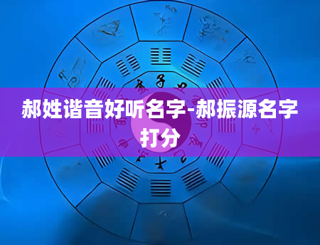 郝姓谐音好听名字-郝振源名字打分