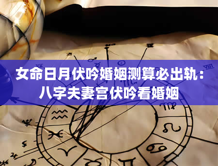 女命日月伏吟婚姻测算必出轨：八字夫妻宫伏吟看婚姻