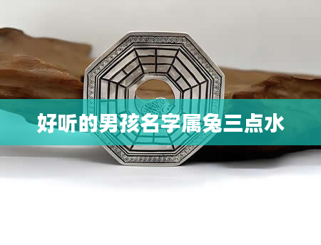 好听的男孩名字属兔三点水