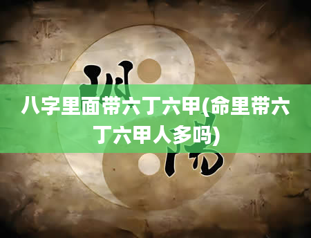 八字里面带六丁六甲(命里带六丁六甲人多吗)