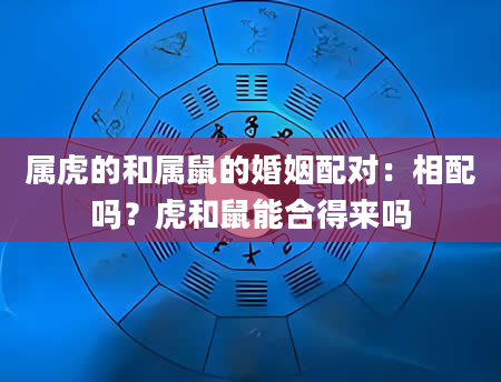属虎的和属鼠的婚姻配对：相配吗？虎和鼠能合得来吗