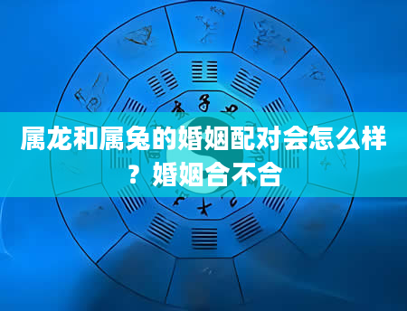 属龙和属兔的婚姻配对会怎么样？婚姻合不合