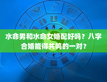 水命男和水命女婚配好吗？八字合婚能得共鸣的一对？