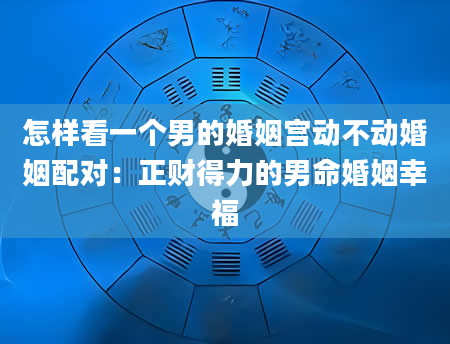 怎样看一个男的婚姻宫动不动婚姻配对：正财得力的男命婚姻幸福