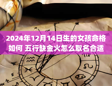 2024年12月14日生的女孩命格如何 五行缺金火怎么取名合适