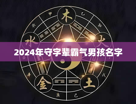 2024年守字辈霸气男孩名字