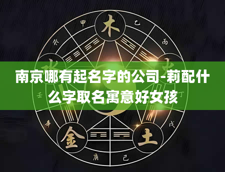南京哪有起名字的公司-莉配什么字取名寓意好女孩