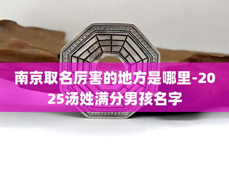 南京取名厉害的地方是哪里-2025汤姓满分男孩名字