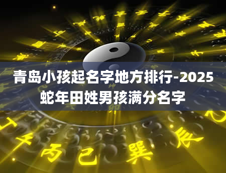 青岛小孩起名字地方排行-2025蛇年田姓男孩满分名字