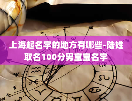 上海起名字的地方有哪些-陆姓取名100分男宝宝名字