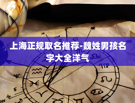 上海正规取名推荐-魏姓男孩名字大全洋气