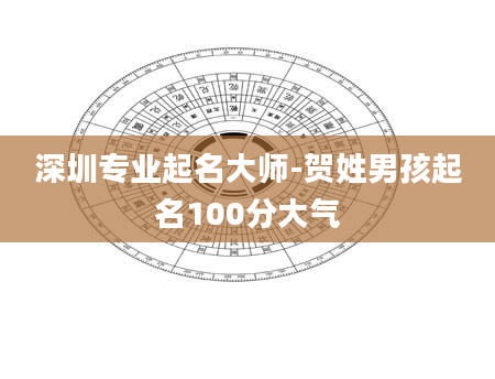 深圳专业起名大师-贺姓男孩起名100分大气