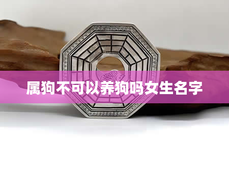 属狗不可以养狗吗女生名字
