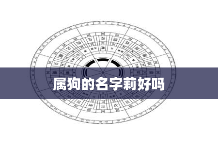 属狗的名字莉好吗