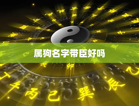 属狗名字带臣好吗