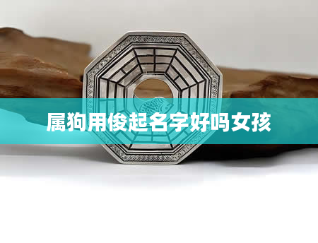 属狗用俊起名字好吗女孩