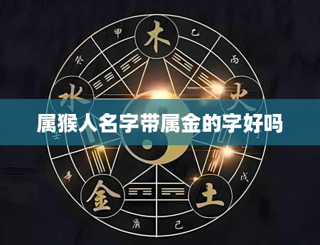 属猴人名字带属金的字好吗