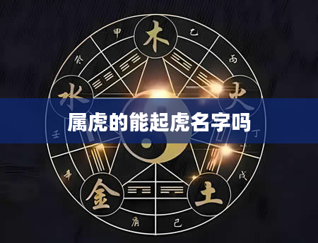 属虎的能起虎名字吗