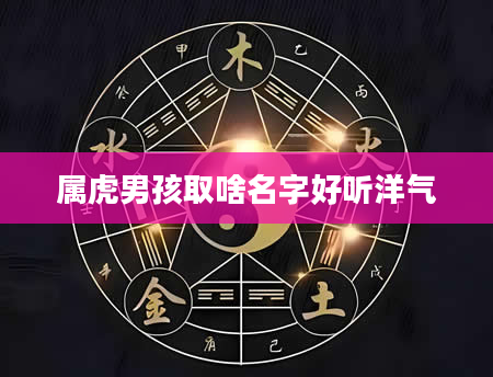 属虎男孩取啥名字好听洋气