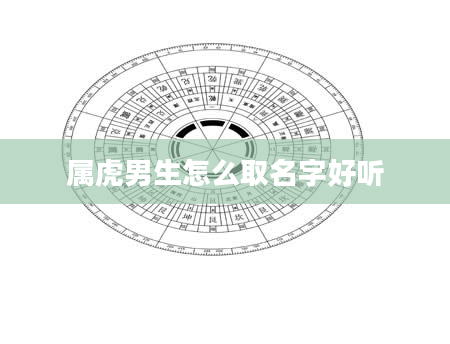 属虎男生怎么取名字好听