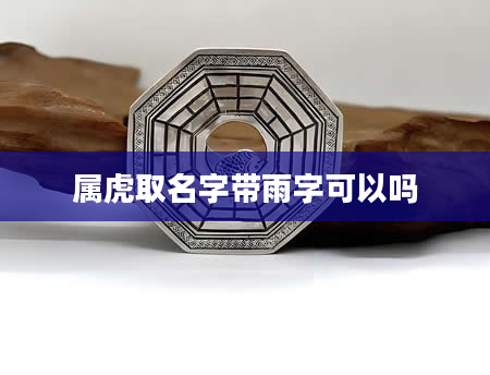 属虎取名字带雨字可以吗