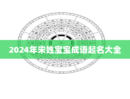 2024年宋姓宝宝成语起名大全