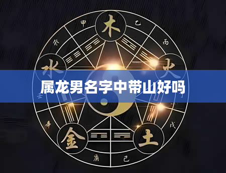 属龙男名字中带山好吗