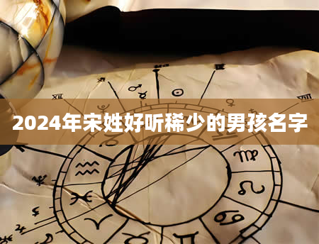 2024年宋姓好听稀少的男孩名字