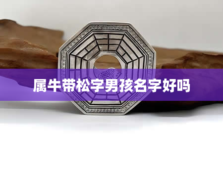 属牛带松字男孩名字好吗