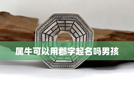 属牛可以用郡字起名吗男孩