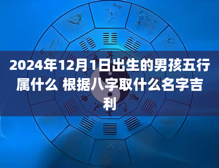 2024年12月1日出生的男孩五行属什么 根据八字取什么名字吉利