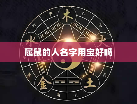 属鼠的人名字用宝好吗
