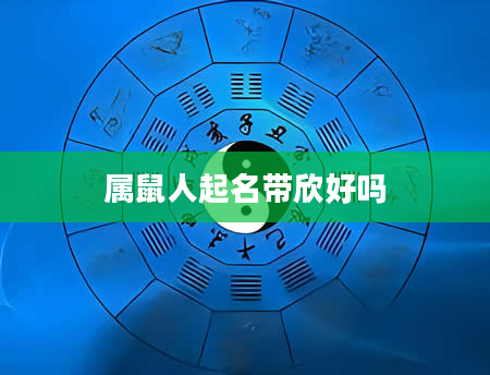 属鼠人起名带欣好吗