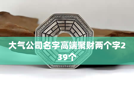 大气公司名字高端聚财两个字239个