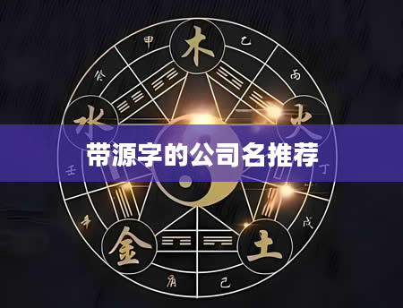 带源字的公司名推荐